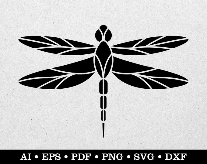 Dragonfly SVG PNG Files for Cricut Silhouette Glowforge Cutting File ...
