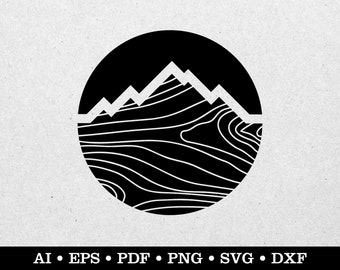 Overlanding svg, Overlander svg, Mountain svg, Camping svg, Outdoors svg, ai eps pdf svg png dxf