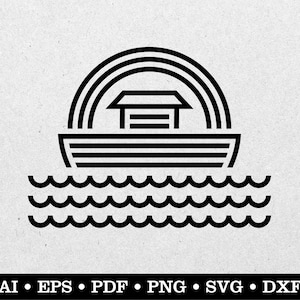 Arche Noahs, Bibel svg, Genesis svg, Bibelgeschichten svg, Kinder BibelGeschichten svg, Digitaler Download