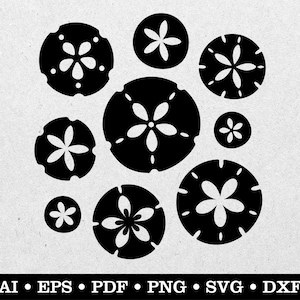 Sand Dollar clipart, Sand Dollars svg, Sand Dollar drawing, Sea Shells art, ai eps pdf svg png dxf
