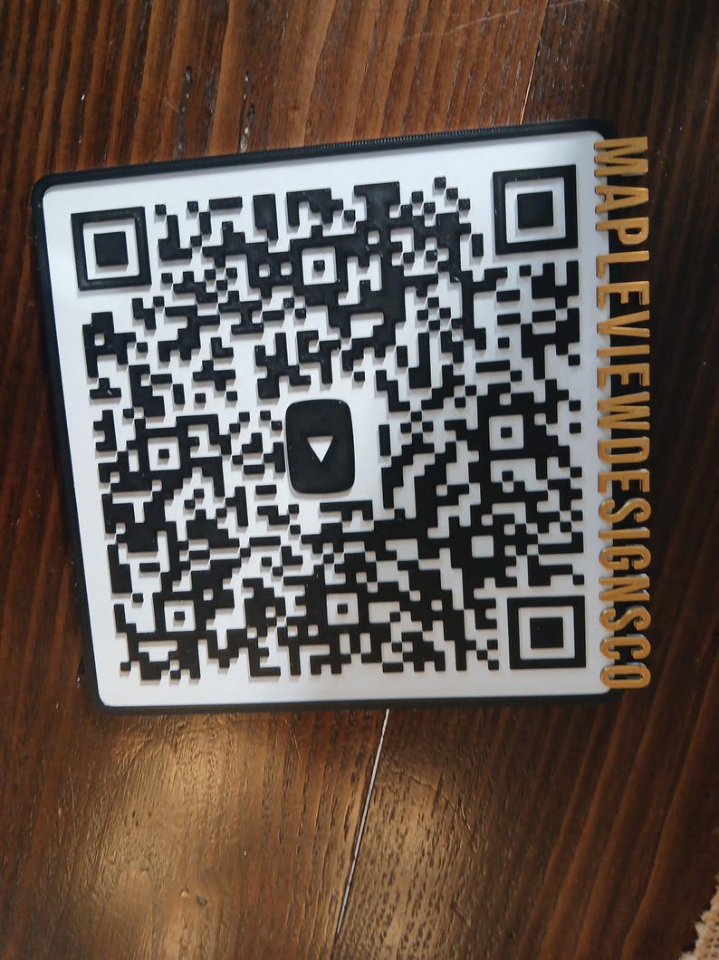 3D QR Code, Large Format 3D QR Code. QR Code for Business - Etsy