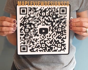 3D QR code, large format 3D QR code. QR code for business