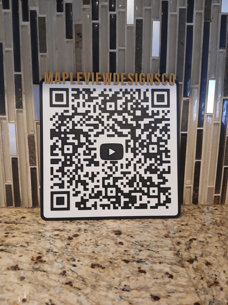 3D QR Code, Large Format 3D QR Code. QR Code for Business - Etsy