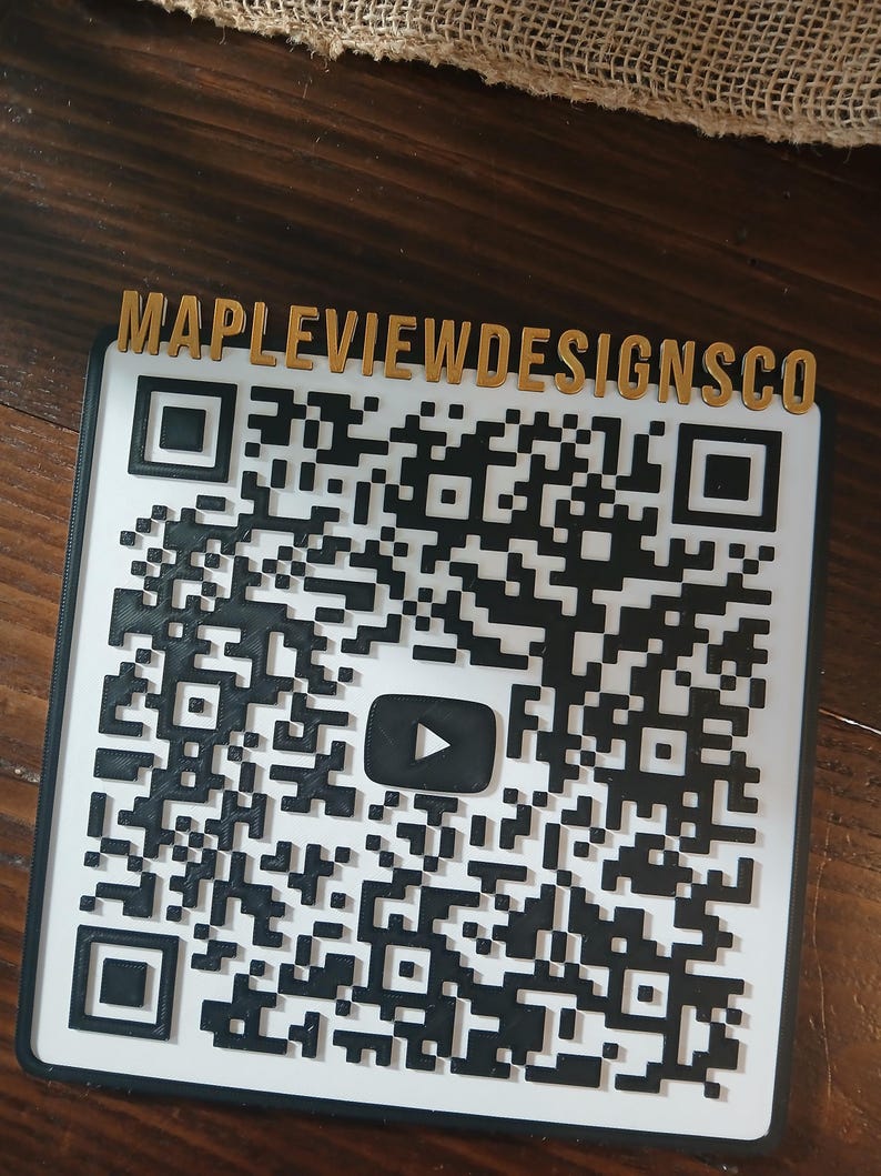 3D QR Code, Large Format 3D QR Code. QR Code for Business - Etsy