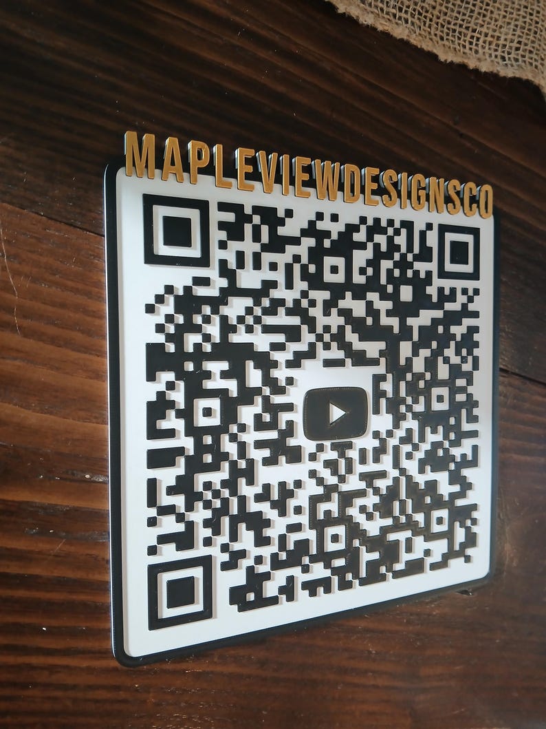 3D QR Code, Large Format 3D QR Code. QR Code for Business - Etsy