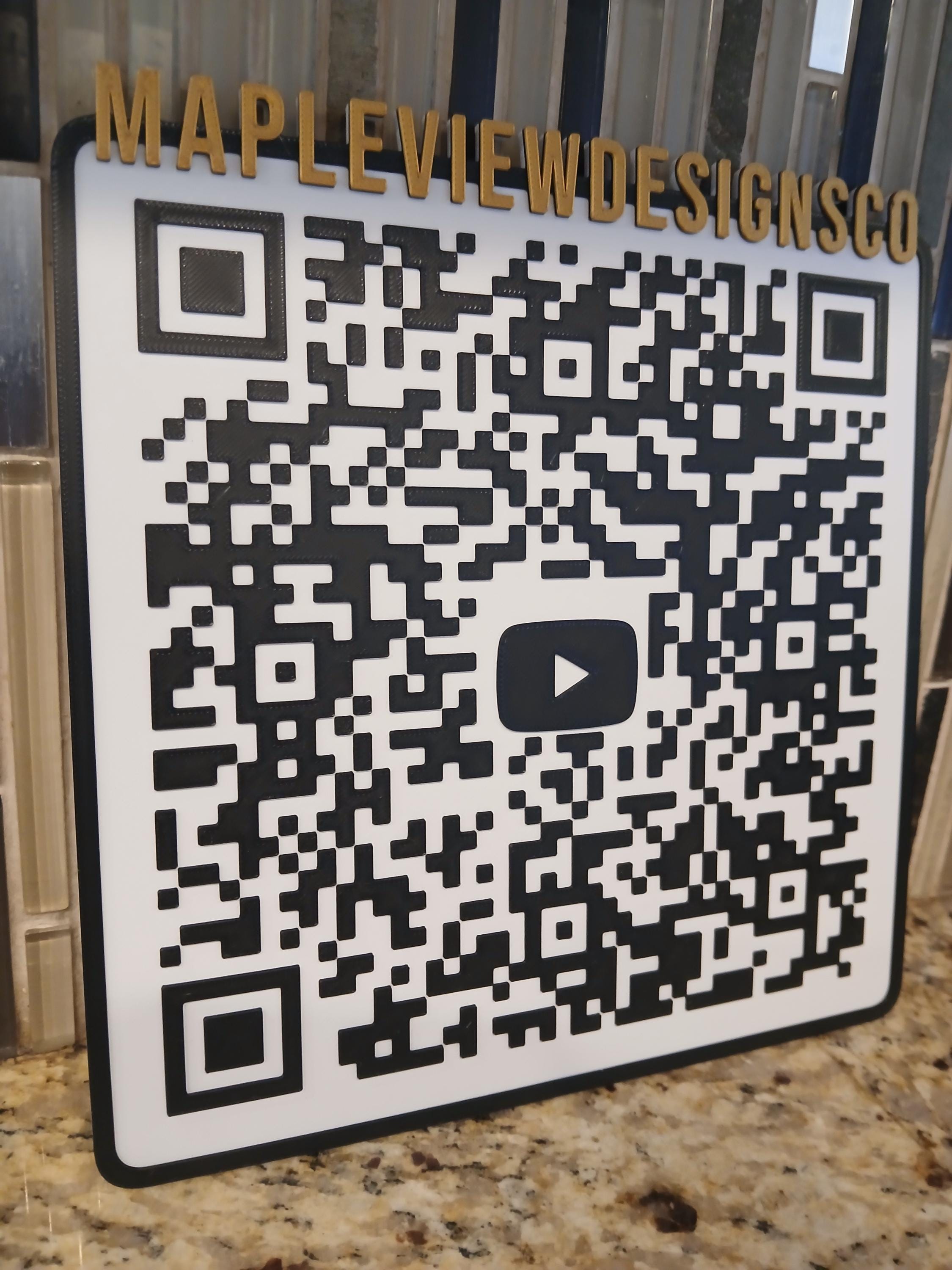 3D QR Code, Large Format 3D QR Code. QR Code for Business - Etsy