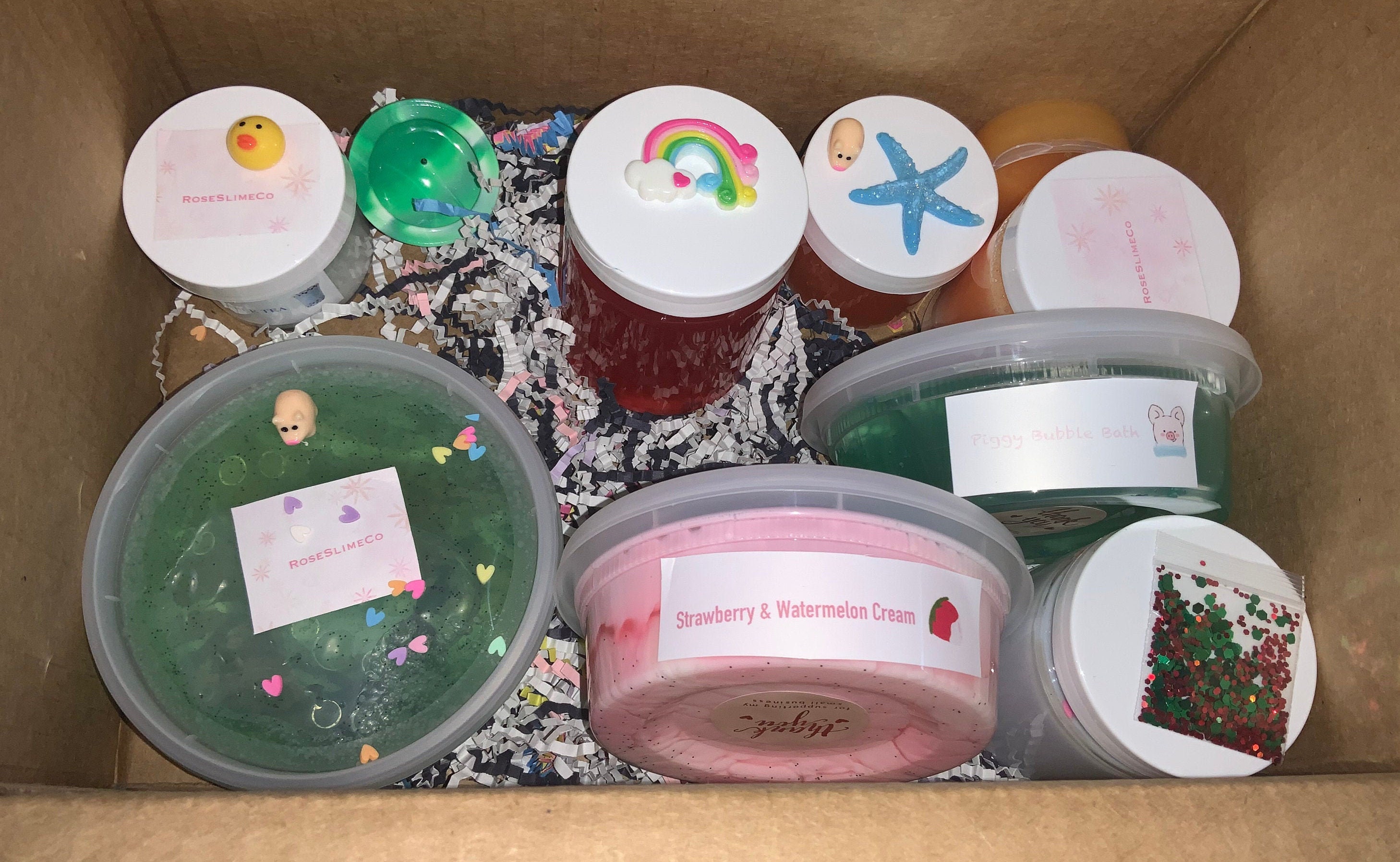Mystery Box Slime with extras/ Large Medium Small mystery Etsy