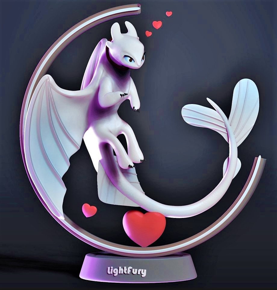 Light Fury 3D Model Full STL | Etsy