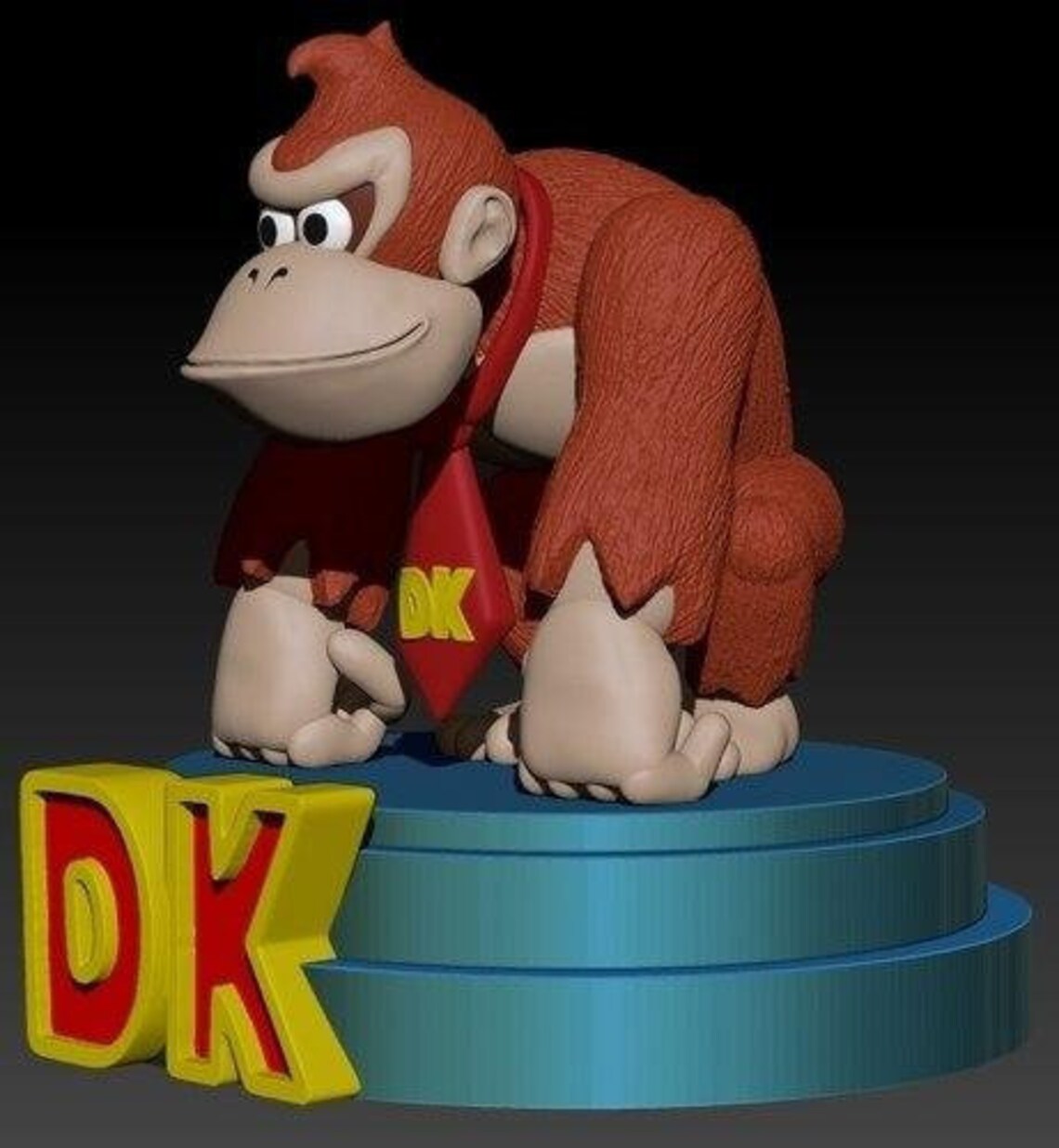 Donkey Kong 3D Model Multi parts STL Etsy