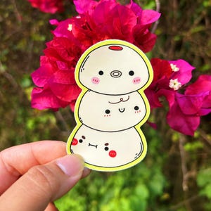 Manapua Cute Hawaii Food Waterproof Glossy Vinyl Sticker