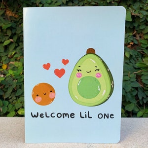 Welcome Lil One Card-Blank Card-Baby Shower Card-Baby Card-Cute Card