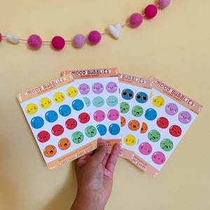 Mood Bubblies Sticker Sheet-Emoji Sticker Sheet