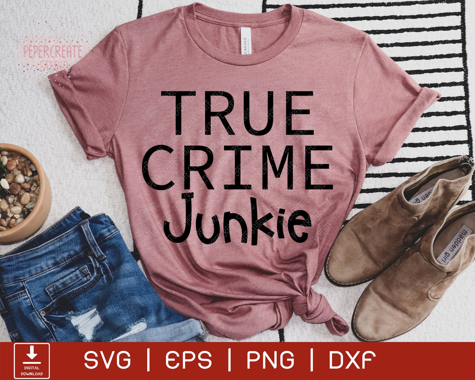 True Crime Junkie SVG Cut File Divertido Descarga Etsy