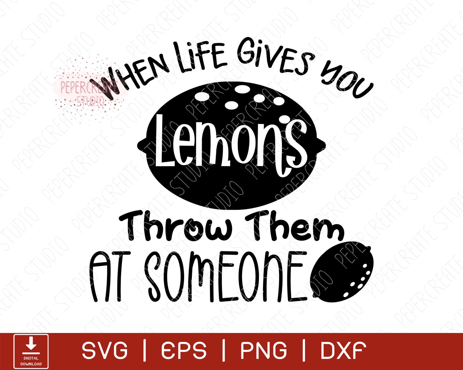 When Life Gives you Lemons Throw Them svg Lemons Svg Funny Etsy