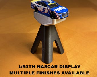 1/64 NASCAR Diecast Jack Stand Display | Mini Pit Style Car Stand in Multiple Colors | Collector Race Car Holder for Model Cars