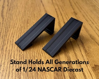 1/24 NASCAR Diecast Display Stand STL | Universal Model Car Holder (Digital Download) 3D Printed