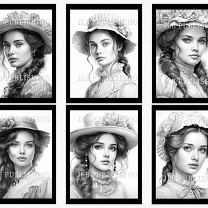 40 Southern Belle Coloring Pages Adult Coloring Book Download Printable ...