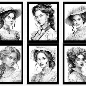 40 Southern Belle Coloring Pages Adult Coloring Book Download Printable ...