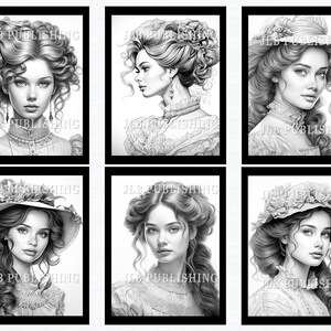 40 Southern Belle Coloring Pages Adult Coloring Book Download Printable ...