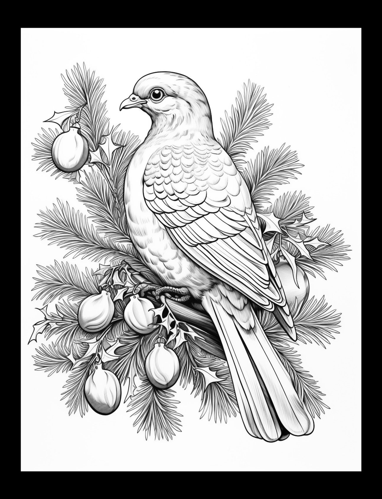 50 Grayscale Vintage Christmas Coloring Pages Adult Coloring Book 50-grayscale-vintage-christmas-coloring-pages-adult-coloring-book