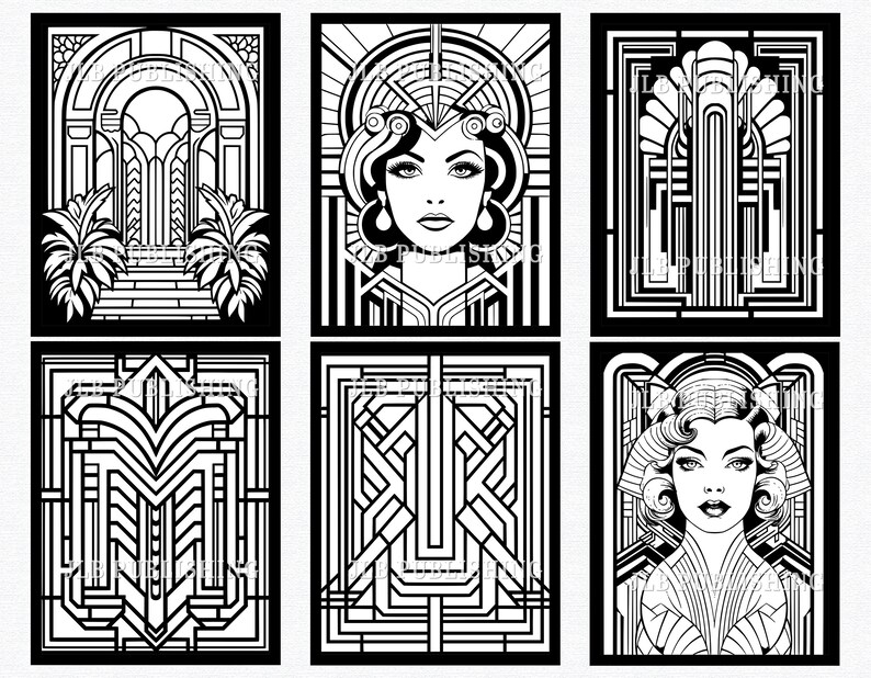 40 World of Art Deco Coloring Pages - Il 794xN.5278600770 Tfbo 