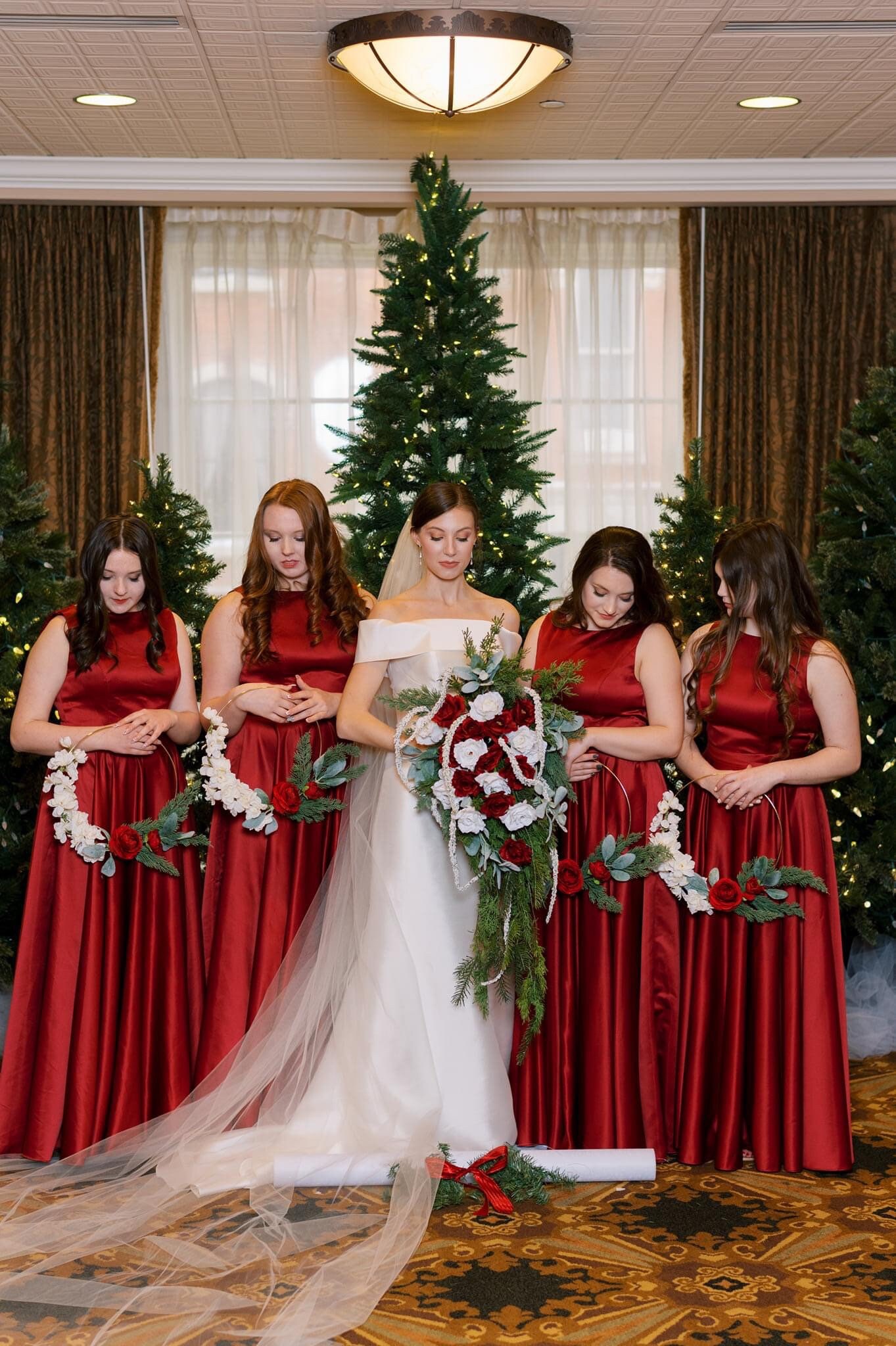 Custom Bridesmaid Hoop Bouquet Set of 4 Etsy