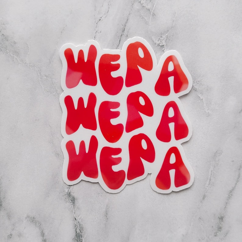 Wepa Watercolor Sticker | Puerto Rico Pride, Laptop Decal - Etsy