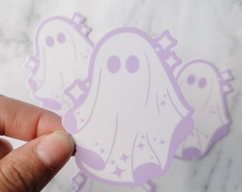 Ghost Sticker | Pastel Ghost Sticker | Cute Spooky Halloween | Purple Ghost | Laptop Decal | Planner Sticker | Spooky Season Sticker |