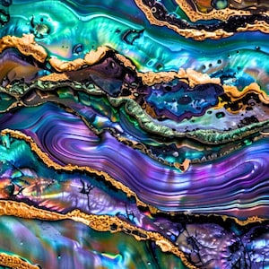 Carta transfer in argilla con conchiglia di abalone n. AS1, motivo a conchiglia per orecchini estivi da spiaggia, carta transfer idrosolubile per orecchini in argilla polimerica