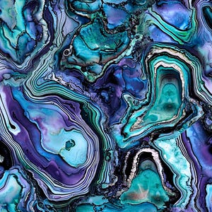Abalone Muschel Ton Transferpapier #AS2, Muschel Muster für Sommer Strand Ohrringe, wasserlösliches Transferpapier für Polymer Clay Ohrringe