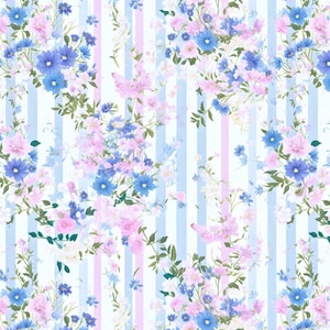 Ditzy Florals Clay Transfer Paper #GM24, Grandmillenial Muster für Girly Ohrringe, wasserlösliches Transferpapier für Polymer Clay Ohrringe