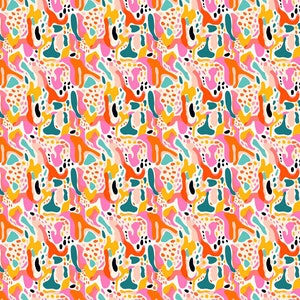 Modern Abstract #7 Water Soluble Clay Transfer Paper, Colorful Clay Transfer Paper, Summer Transfer Paper, Transfer Paper for Clay Earrings