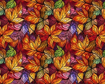Autumn Leaves Pattern Clay Transfer Paper #F35, Fall Leaves Transfer Paper, Water Soluble Transfer Paper for Polymer Clay Earrings