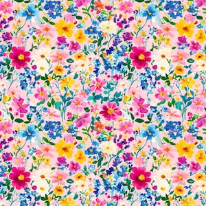 Carta da trasferimento in argilla con fiori colorati #F104, motivo floreale luminoso per orecchini estivi, carta da trasferimento solubile in acqua per orecchini in argilla polimerica