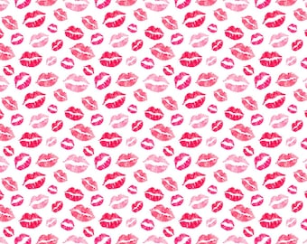 Carta da trasferimento in argilla polimerica per rossetto rosa di San Valentino #V18, motivo con bacio sulle labbra rosse, carta da trasferimento idrosolubile per orecchini in argilla polimerica