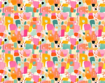 Modern Abstract #6 Water Soluble Clay Transfer Paper, Colorful Clay Transfer Paper, Summer Transfer Paper, Transfer Paper for Clay Earrings