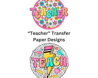 School Teacher Design Water Soluble Clay Transfer Paper, Back to School Transfer Paper, Teacher Transfer Paper for Clay Earrings
