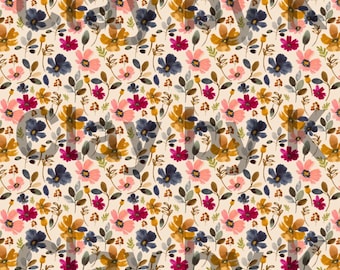 Autumn Floral Pattern Clay Transfer Paper #F85, Fall Flowers Clay Transfer Paper, Water Soluble Transfer Paper for Polymer Clay Earrings