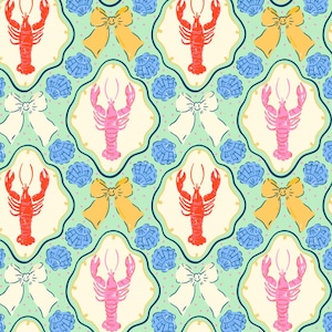 Hummer Clay Transferpapier #CS1, Preppy Küsten Muster für Ohrringe am Strand, wasserlösliches Transferpapier für Fimo Ohrringe