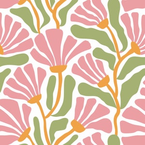 Retro Blumen Muster #F55, Frühling Blumen Muster, Sommer Transferpapier, Papier für Ohrhänger