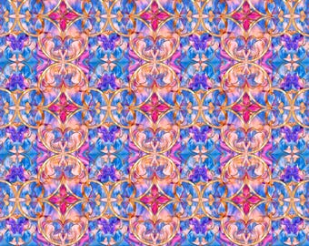 Stained Glass Clay Transfer Paper #SG2, Colorful Mosaic Transfer Paper Pattern, Water Soluble Transfer Paper for Polymer Clay Earrings