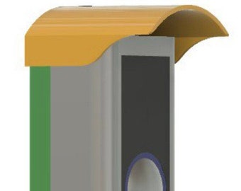 Rain Cover Hat Visor for Ring Doorbell Wired 2021 Sun Rain Glare Protection for Ring Doorbell