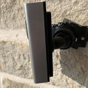 Vinyl Trim Adjustable Ring Doorbell Wired 2021- 0-35 degree Swivel Mount Bracket Angle Narrow Adapter Trim Locations 3/4in and wider.