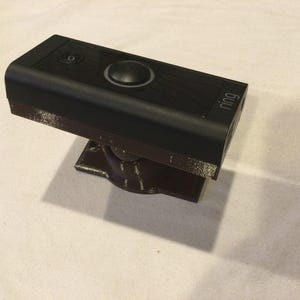 Dark Brown Ring Doorbell Wired 2021- 90 degree Swivel Mount.  Adjustable angle Tilt