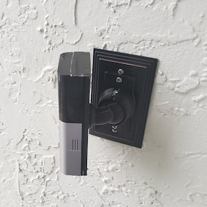 Ring Video Doorbell 4 2021 Swivel 90Degree Tilting Adjustable Mounting Bracket - Perpendicular/ side wall. Best Angle Viewing Up /Down /Side