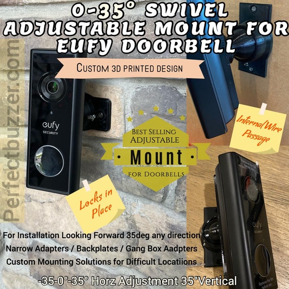eufy WEDGE Angle 90° LEFT or RIGHT (VIDEO DOORBELL NOT INCLUDED!!)