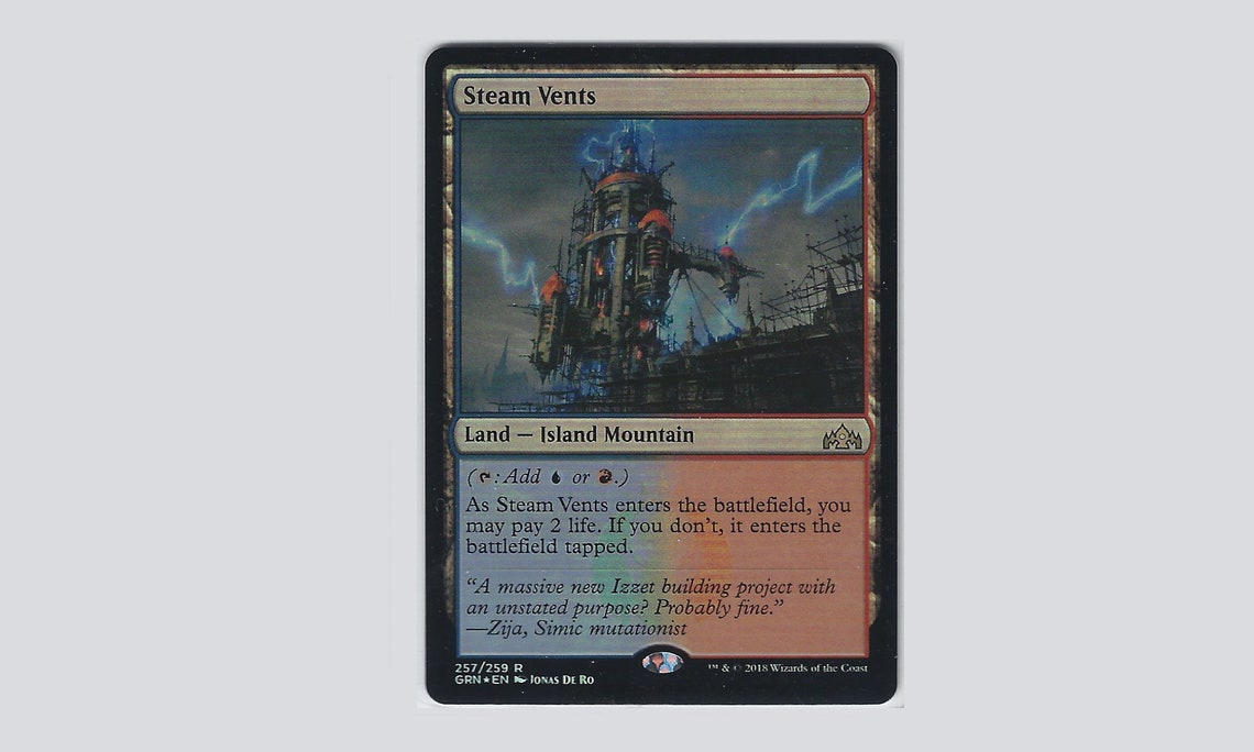 Steam Vents FOIL trading card Etsy