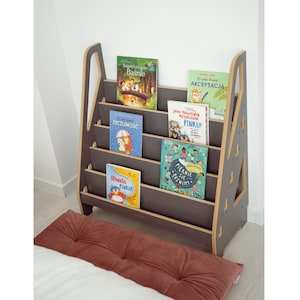 MAXI Montessori Bookshelf and Toy Storage, Kids Furniture, Perfect Baby Gift image 1