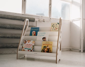 Bibliothèque MAXI Montessori et rangement de jouets, meubles pour enfants, cadeau parfait pour bébé