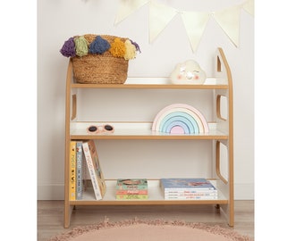 Étagère à jouets MAXI montessori, rangement pour enfants, étagère à jouets moderne, étagère en contreplaqué, étagère pour enfants, meubles en contreplaqué